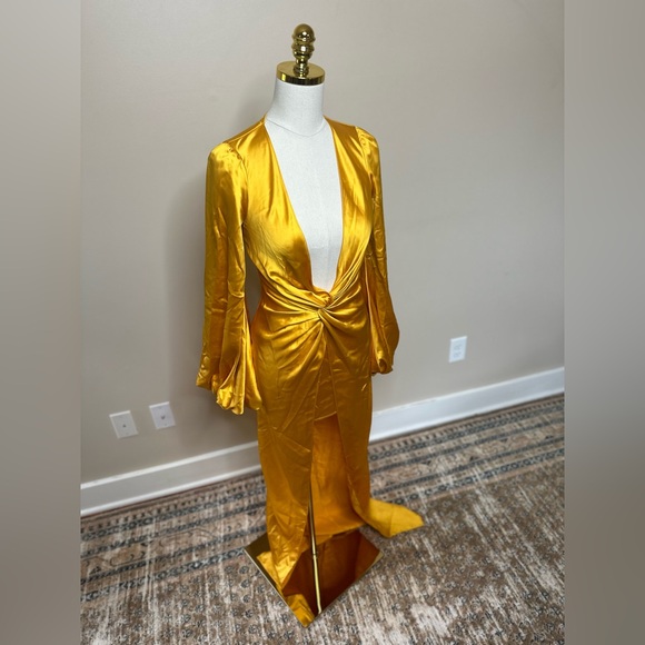 YAURA tawa dress in yellow NWT size UK 6 - Picture 5 of 7